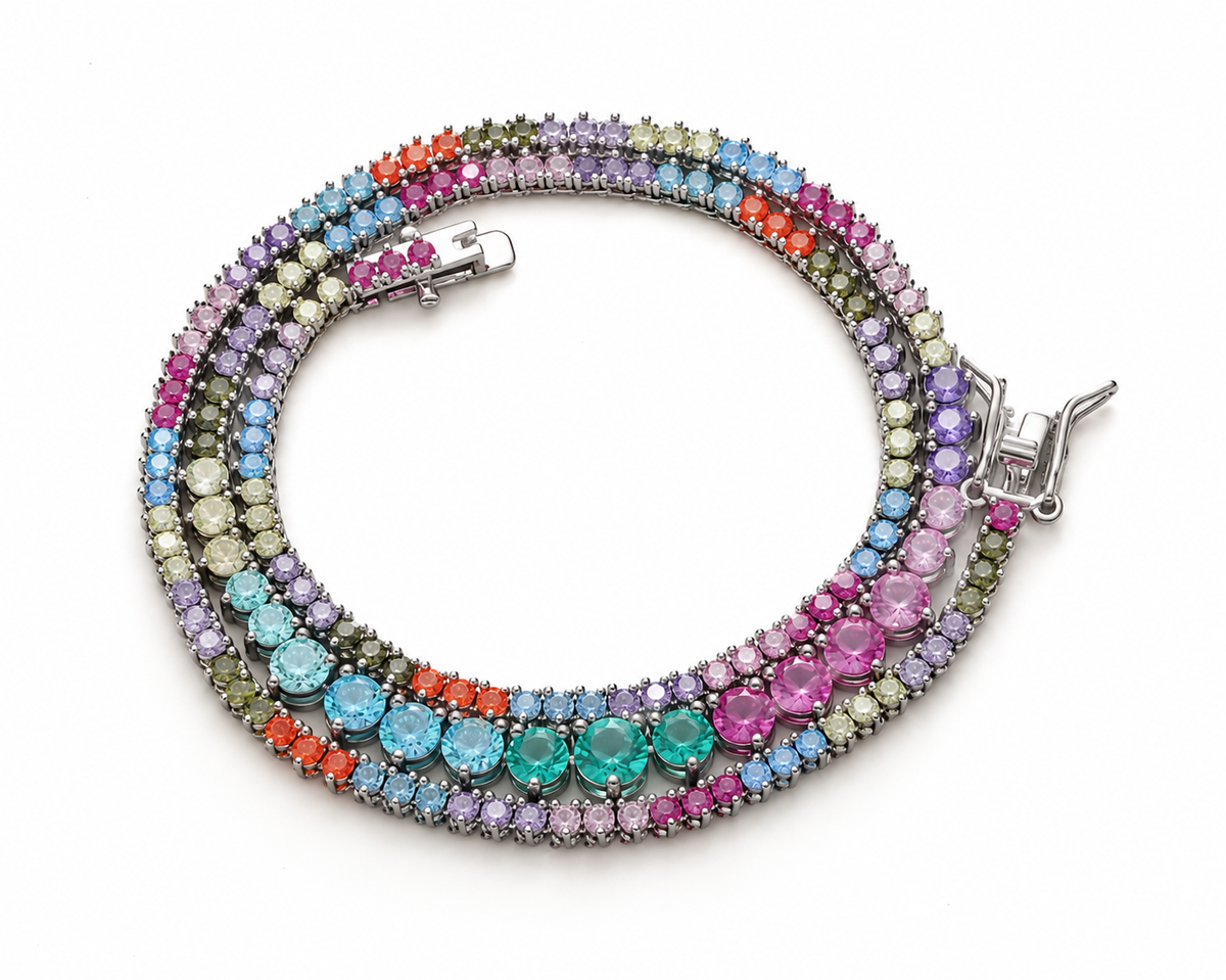 Silver Rainbow Necklace