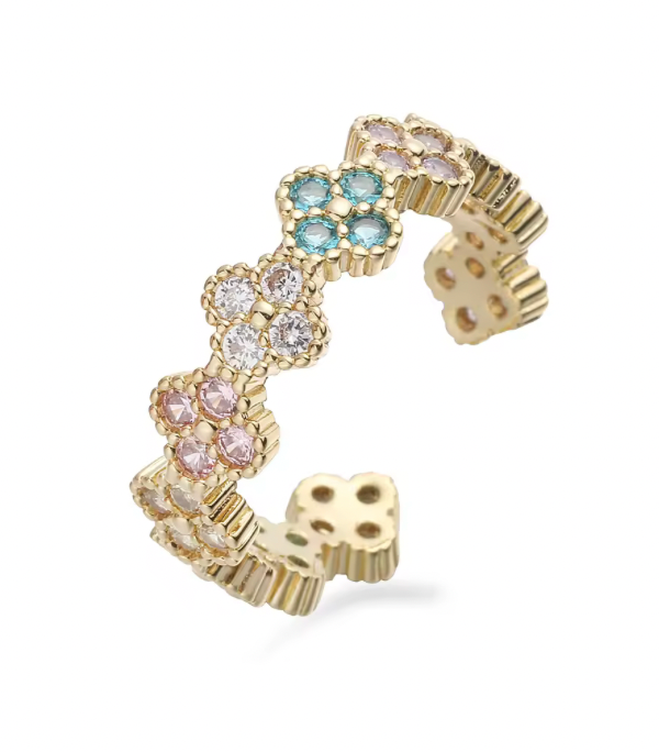 Anillo Estefania Multicolor Pastel