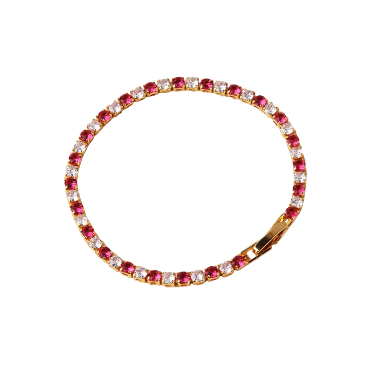 Pulsera Rubi Dorada