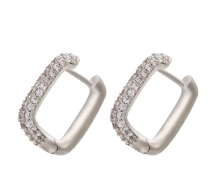 Lenna Hoops Diamante