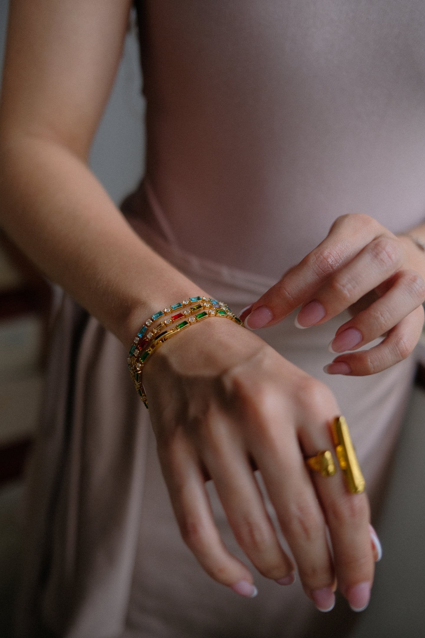 Pulsera Aguamarina