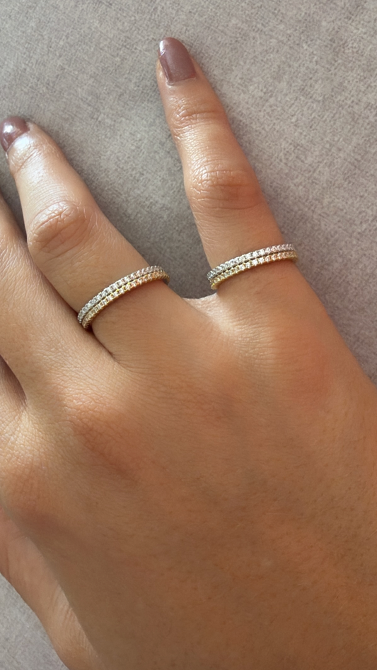 Anillo Infinito Plateado