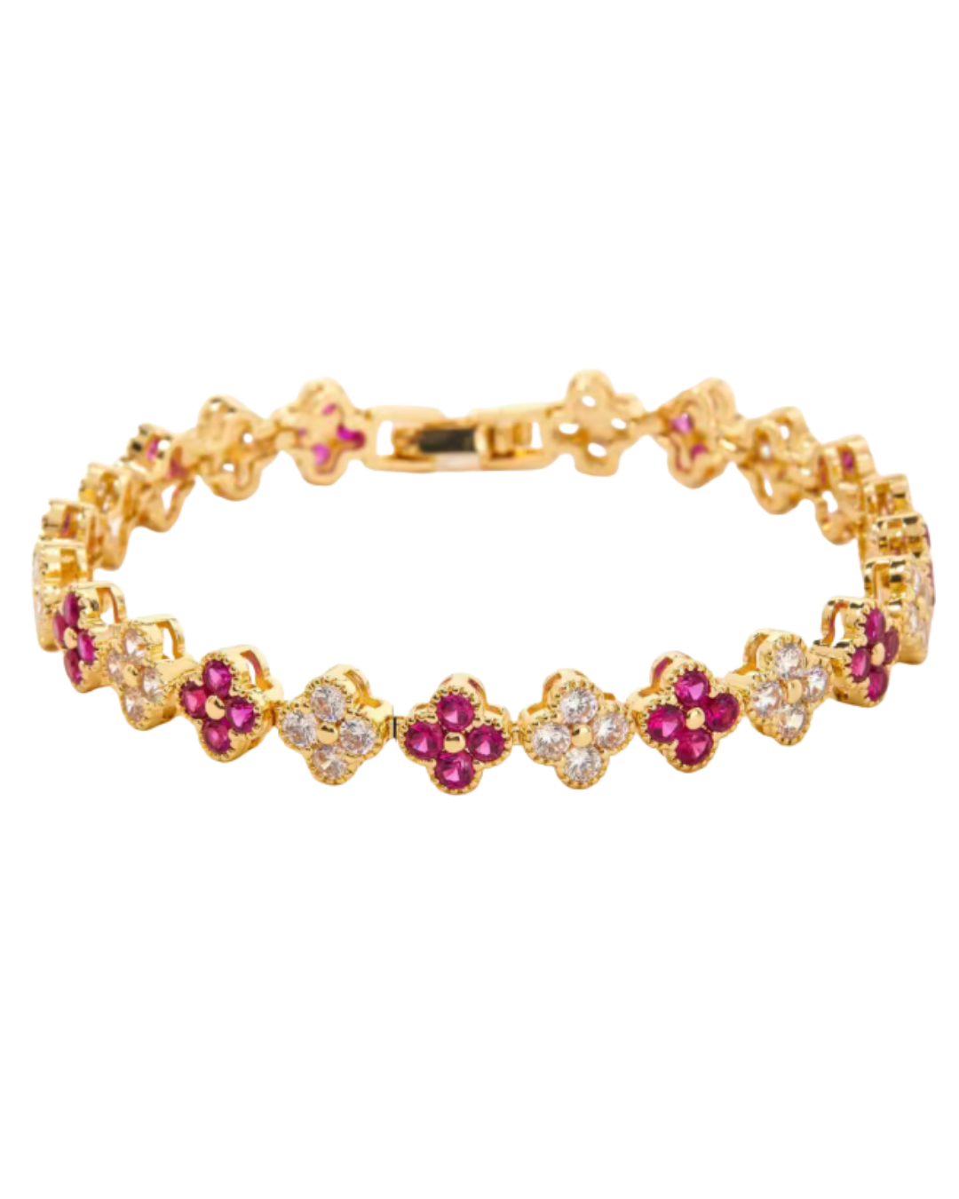 Pulsera Estefania Fuscia Diamante