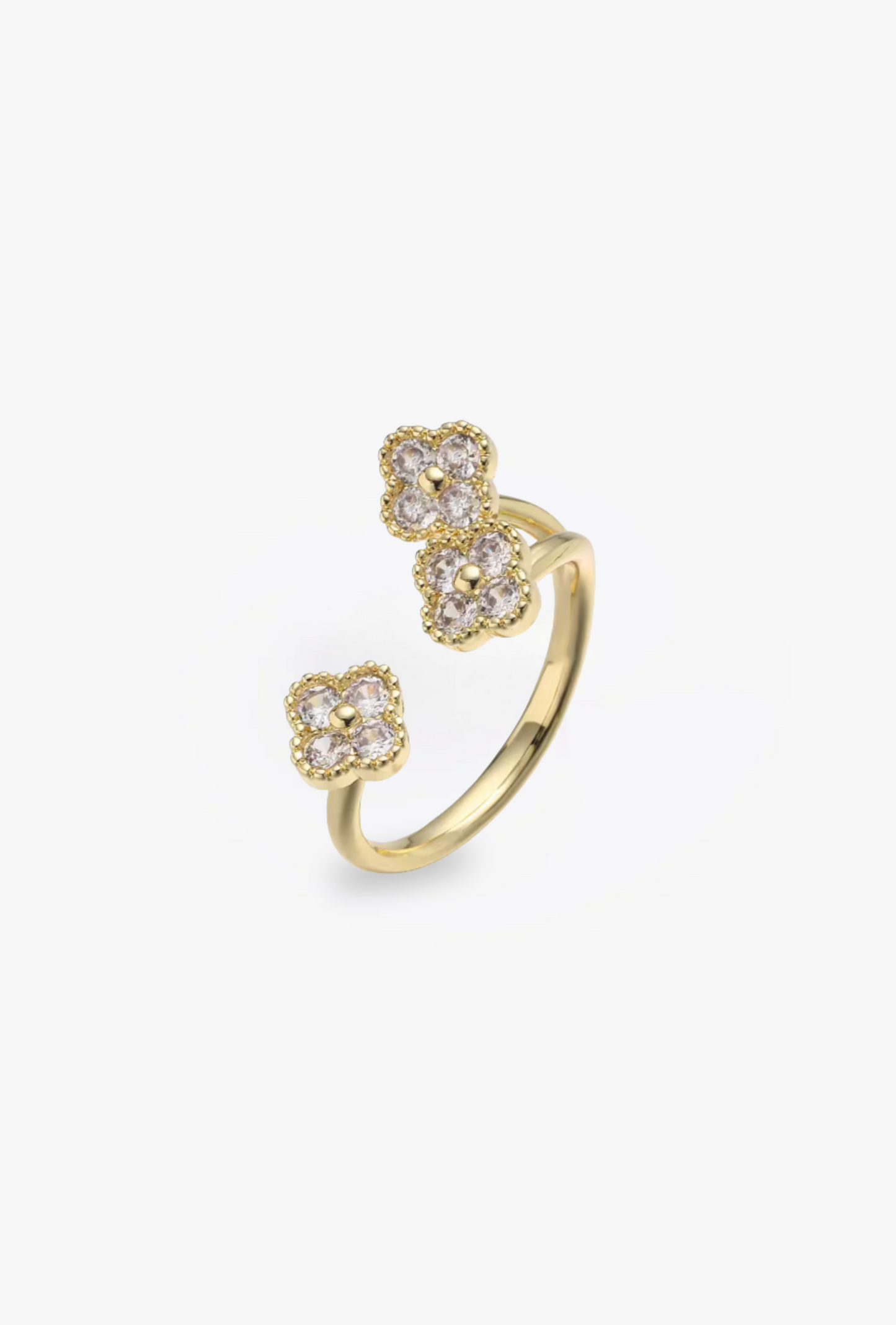 Anillo Trio Estefania Dorado