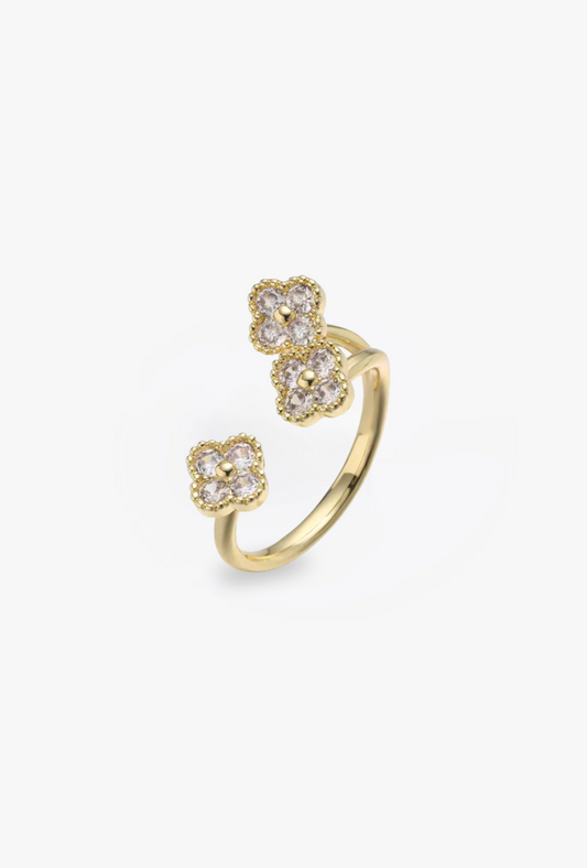 Anillo Trio Estefania Dorado