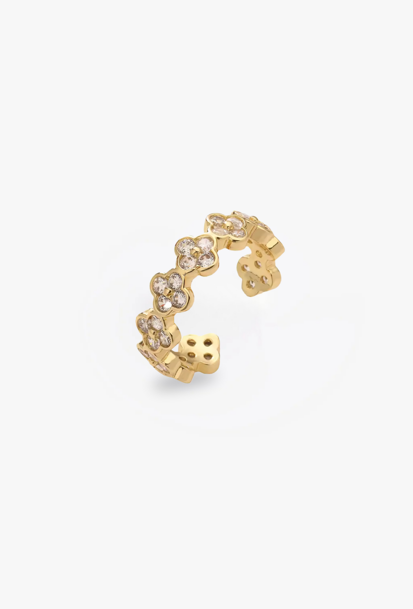 Anillo Estefania Dorado Diamante