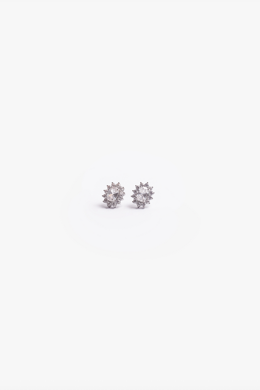 Aretes Lady Di Plateados