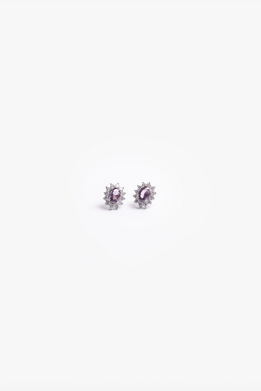 Aretes Lady Di Lila