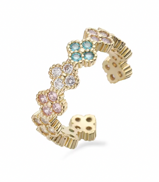 Anillo Estefania Multicolor Pastel