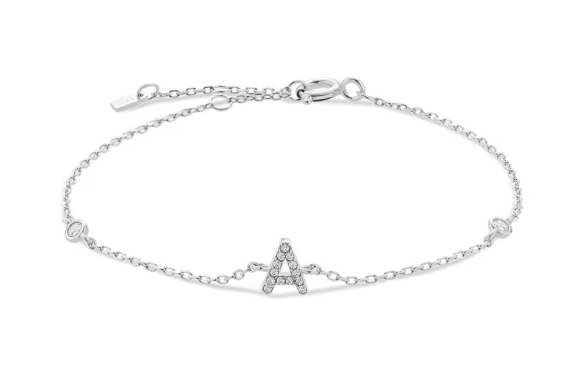 Pulsera Inicial Plateada