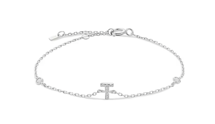 Pulsera Inicial Plateada