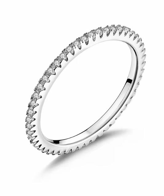 Anillo Infinito Plateado