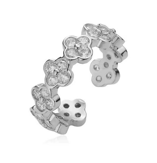 Anillo Estefania Plateado