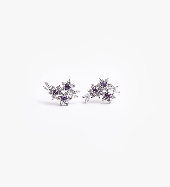 Aretes Dahlia Lila