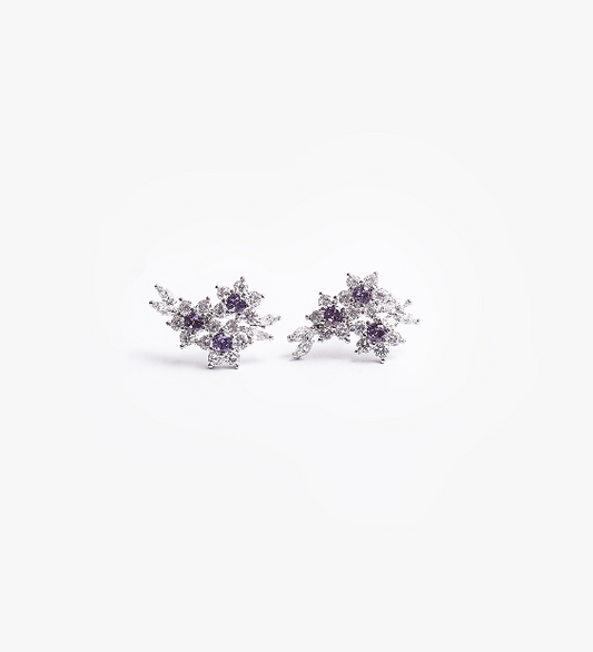 Aretes Dahlia Lila