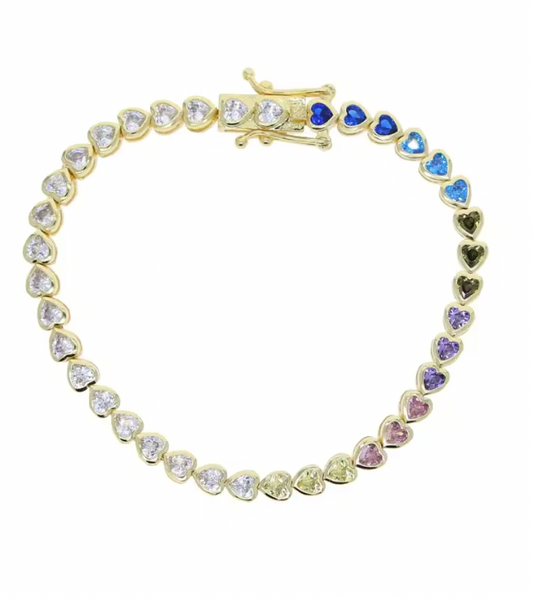 Pulsera Corazones