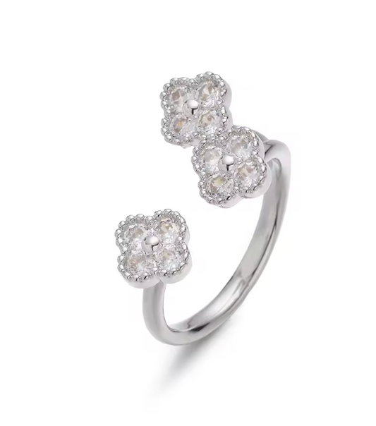 Anillo Estefania Plateado Edicion Limitada