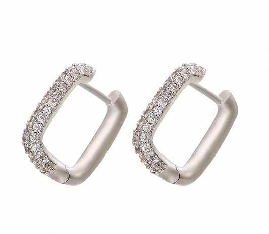 Lenna Hoops Diamante