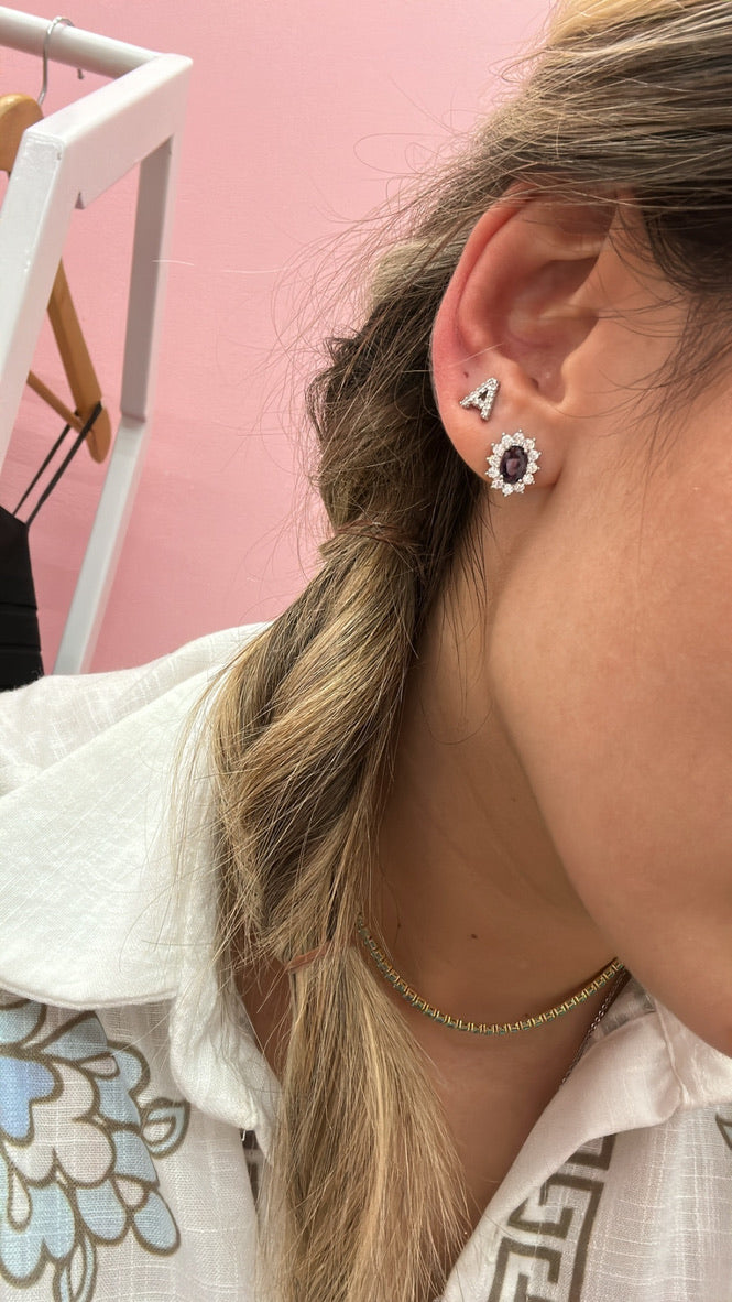 Aretes Lady Di Lila